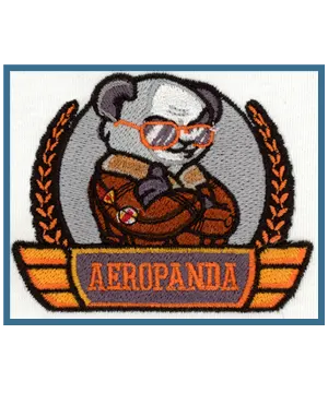 Gradient logo embroidery for Aeropanda